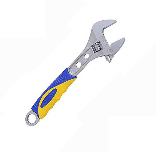 BE-TOOL Adjustable Spanner 12 300MM Soft Grip Adjustable Wrench with 41MM Wide Jaw Capacity for Plumbing, Automotive, Maintenance, Repair