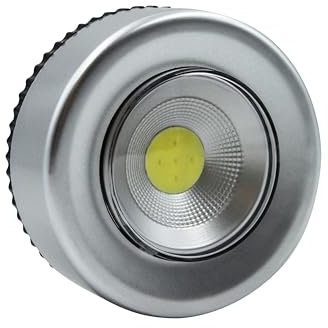 Uni-Com Wireless, Battery-Powered, Stick-On Push Lights for Cupboards, Lofts, Under Cabinets, Wardrobes & Drawers, 2 Pack