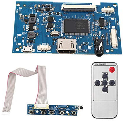 HDMI-Controller-Board-Kit, LCD-Treiberplatine mit Fernbedienungskabeltastatur für universellen 50-poligen 7-Zoll-Bildschirm