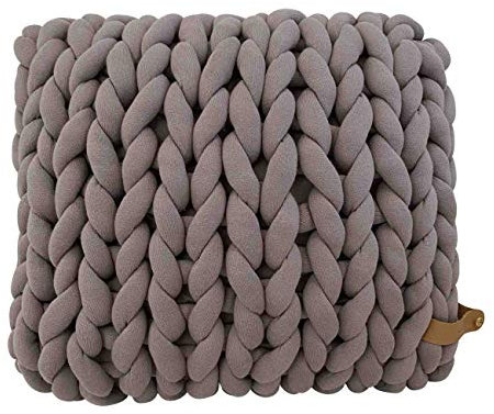 Adorist XXL Grobstrick Kissen Cotton Tube, Taupe