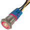 ETOPARS Rostfreier Stahl 19mm KFZ Kippschalter Wippschalter Druckschalter Schalter Momentan 12V Rot Licht Pfeil Steckdose Stecker