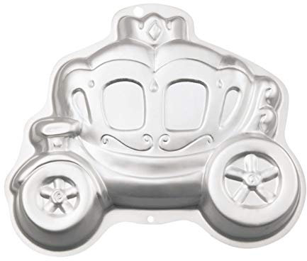 ZDYWY Stampo da forno 3D in alluminio a forma di carrozza di zucca principessa da 27,9 cm, stampo per torta di compleanno per Halloween, carrozza di zucca