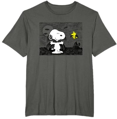 Peanuts Snoopy and Woodstock Halloween Mitternachtsflug T-Shirt