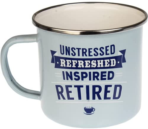 FabFinds Coffee Mug Personalised Enamel Tea Cup (Retired)