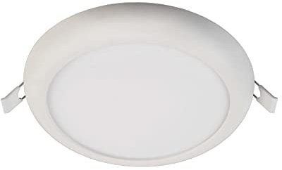 Deko-Light | LED-Panel Einbau/Aufbau-Deckenleuchte rund 18cm 8-12W/1060Lumen CCT-farbwechsel dimmbar | Zaurak 180 schwarz silber weiß