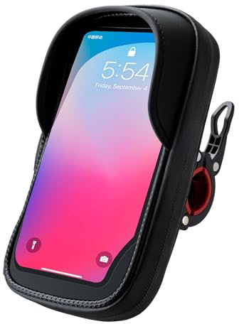ROCKBROS Handyhalterung Fahrrad Wasserdicht Fahrradtasche Lenker 360° Drehbare Fahrrad Lenkertasche für 6.7 Zoll Smartphone Motorrad Handyhalter