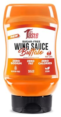 Mrs Taste Sugar Free Sauce, Zero Calories, Zero Sodium, Zero Sugar, High Fiber, Keto Friendly, Paleo Friendly, Low Calorie Option, Condiments and Sauces (10 oz, Buffalo)