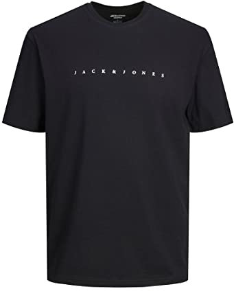 JACK & JONES Homme Jjestar JJ Tee Noos T-Shirt, Noir, L EU