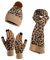 Mutze Schal Set Damen Pink, Wintermütze Schal Touchscreen Handschuhe Set,Warme Fleece Innenfutter, Elastischer Strick, Nackenwärmer, Screen Handschuhe für Herren Damen