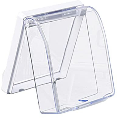 F Fityle Boîtier de Protection pour Interrupteur, Couvercle de Prise Électrique en ABS, Accessoires de Salle de Bain,Boîtier Étanche, Panneau Lumineux de Type 86 pour Piscine, Maison, Transparent