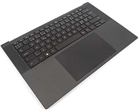Dell XPS 9500/9510/9520/9530 Palmrest, Touchpad & NORDIC Backlit Keyboard - 0TJP2V + 0DKXN7 (1WK5M) (Renewed)