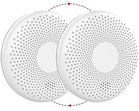 XINDUM Détecteur de fumée interconnecté sans Fil Détecteur de monoxyde de Carbone Combo Alarme Incendie CO interconnectée pour la Maison avec Batterie d'une durée de Vie de 10 Ans