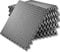 SAKUSEI Tools 60x60x1cm Soft Interlocking Gym Flooring - Heavy Duty EVA Foam Floor Mat for Home Gym, Yoga, Garage, Non-Slip. (Black, 16 Mats (64 sq ft.))