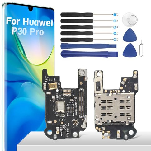 YHX-OU Remplacement de la Fente Sim du connecteur du Support de Carte SIM pour Huawei p30 Pro Vog - l29 Vog - l09 Vog - lo4