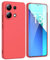 ARRYNN Custodia per Xiaomi Redmi Note 13 4G (6.67) Cover + Pellicola Protettiva Vetro Temperato,Liquid Silicone TPU Case Cover per Xiaomi Redmi Note 13 4G - Rosso