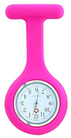 Montre à Gousset D'InfirmièRe, InfirmièRe Montre Broche en Silicone avec Broche pour InfirmièRes Et à Tout Autre Professionnel De La Santé, à Tout Autre Professionnel De La Santé