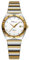JewelryWe Damenuhr Edelstahl Leuchtende Uhren: 30m Wasserdicht Kalender Analog Quarz Armbanduhr Damen Gold/Silber Edelstahlarmband Uhr mit Römischen Ziffern Strassskala & Weiß rundem Zifferblatt