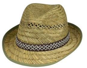 Black Jungle VENADO Strohhut Natur Sommerhut Strohhüte Havanna Hut Unisex Bogart Fedorahut (DE/NL/SE/PL, Alphanumerisch, S, M, Natur)