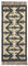 CASAVANI Läufer, 6,3 x 15,2 cm, lebendiger, wendbarer Kelim-Teppich in Schwarz / Beige, Wolle, Jute, handgewebt, Flachgewebe, für Innen- und Außenbereich, perfekt für Küche, Eingangsbereich und Flur