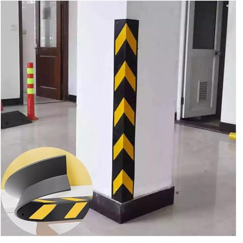 Protector Columnas Garaje, Protector Pared Garaje, Columna de goma antiimpacto for garaje, franjas de protección reflectantes, esquinas de advertencia, almohadilla de parachoques de advertencia de seg