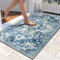 Hafaa Door Mats 80x150 cm Indoor Machine Washable Soft Fluffy Door Mat Dirt Trapper Non-Slip Floor Mats for Kitchen Welcome Front Doormat Inside Outside (Tranquil)