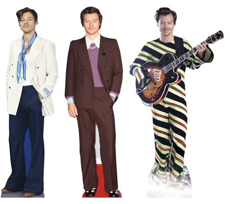 Star Cutouts CS1193 Harry - Recortes de cartón con 3 estantes Superiores, 31 cm, Tema Musical, Fiestas y fanáticos
