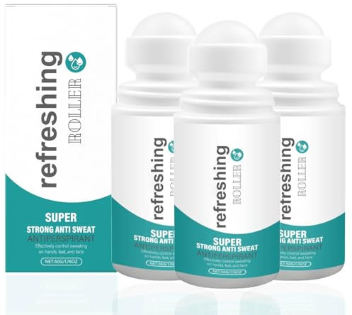 Antitranspirant Deo gegen Starkes Schwitzen,Roll On gegen Schweiß, Anti Schweiß Deo bei Hyperhidrose,Schwitzen am Kopf,Schwitzige Hände,Langzeitschutz Frische,Antitranspirant für Herren&Frauen (3)