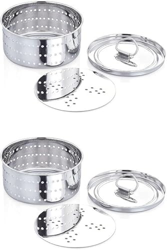 TreegoArt Paneer Käseformpresse, Edelstahl, 300 ml, runde Form, für Küchenartikel, 2 Stück