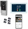 Interphone vidéo connectée 2 fils avec digicode et badges