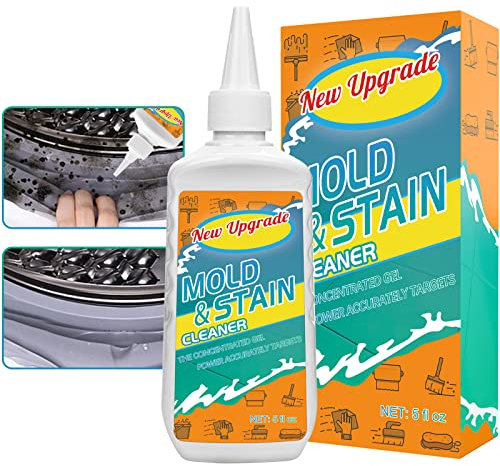 Sugemur Mould Remover, Large Capacity Mould Remover Gel, Household Mildew Removal, Mould and Mildew Cleaner for Toilet Washing Machine Seal Bathroom Kitchen Sink Tile Grout Stains 5fl oz