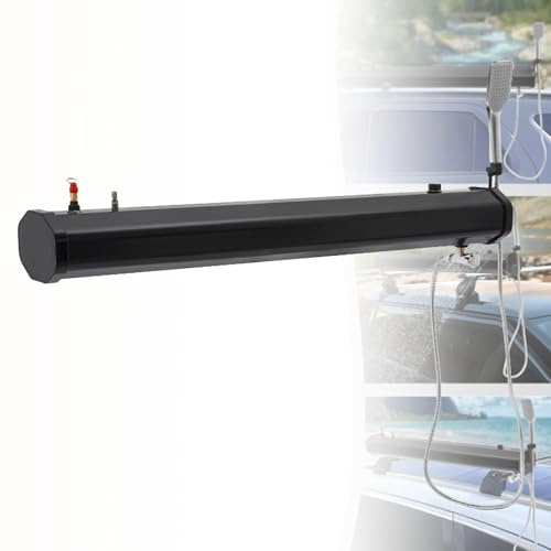 Réservoir d'eau sous pression amélioré pour douche de camping, douche solaire sur galerie de toit, douche tout-terrain pour tout-terrain, stockage d'eau portable, montage sur pare-chocs,20L/5.28gal
