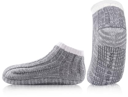 WOTENCE Calzini Invernali Donna Calze a Pantofola Antiscivolo Foderate in Pile da Interno Caldo Traspiranti Calzini Casa Calzini per la Casuali
