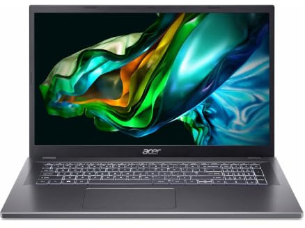 Acer Aspire 17 | 17,3 FHD | Core 7 150U | RAM: 16GB | SSD: 8TB | Laptop in Steel Gray | beleuchtete Tastatur | Windows 11 Pro | Office 2024 Pro | Notebooktasche