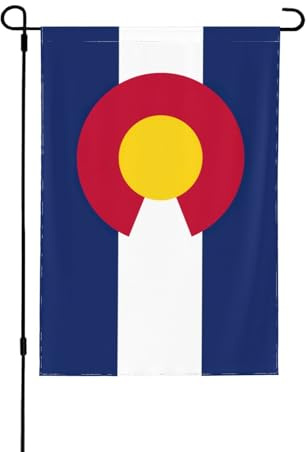 Colorado-Flagge, dekorative Flaggen für draußen, doppelseitige Gartendekoration für alle Jahreszeiten, Feiertage