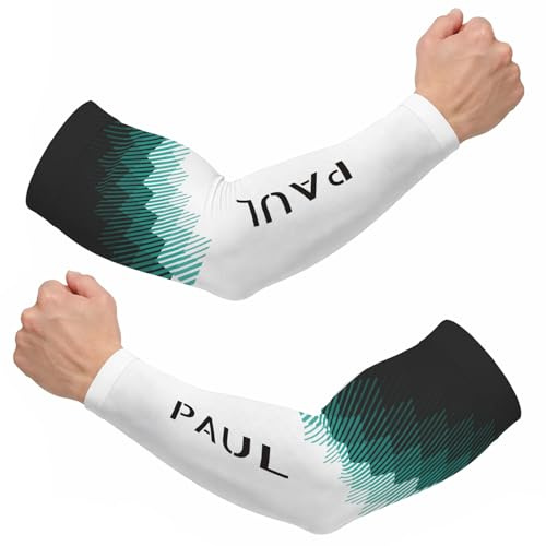 Wanapix | Manicotti pallavolo e running personalizzati | Maniche da braccio Protezione solare | Adatto per lavatrice | Accessorio sportivo elasticO