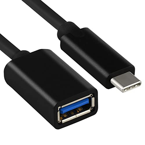 mumbi USB C Kabel 16cm USB C Stecker auf USB A Buchse OTG
