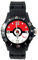 TAPORT® Unisex Uhr Analog Quarzwerk mit Silikon Armband Black Rund Taschenmonster-Fans