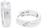 Amor Creolen 925 Sterling Silber Damen Ohrschmuck, mit Zirkonia synth., 1,7 cm, Silber, Kommt in Schmuck Geschenk Box, 2012667