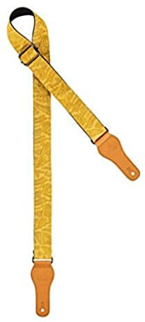 Ortega Guitars Ukulele Gurt Verstellbar - Spring Series - Baumwolle, Gelb (OCS-330U)