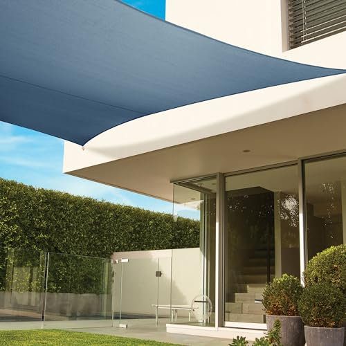 Coolaroo Sonnensegel-Set, quadratisch, 4,2 m, Schiefer