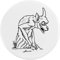 58mm 'Notre-Dame-Wasserspeier' Pin Knopf-Abzeichen (BB00060080)