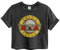 Amplified Guns N Roses Drum Crop Top, Charcoal, M