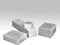 Aluminium-Druckguss-Gehäusebox, 7 Größen, IP54, wasserdicht, Elektronik-Projektgehäuse, Box für externe Gehäuse-Power/Outdoor, Silber