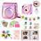 WOGOZAN 9 in 1 Accessories Kit for Fujifilm Instax Mini 11/9 / 8 Instant Camere Case Accessories Bundle (Magic Pink)