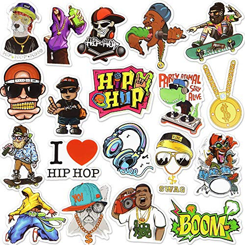 Hip Hop Aufkleber für Laptop Wasserflasche Cool Rap Vinyl Aufkleber Pack (50 Stück)