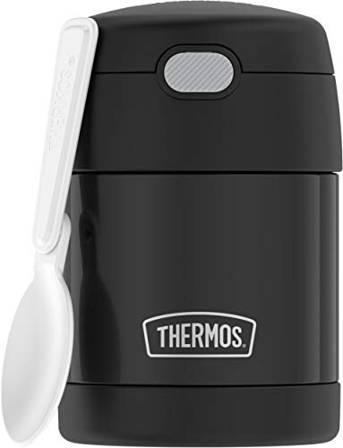 ZASTION Thermos FUNTAINER - Tarro de comida de 10 onzas, color negro