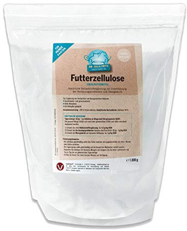 napfcheck Futterzellulose - bei Durchfall und Übergewicht - Hund & Katze - 1000 g