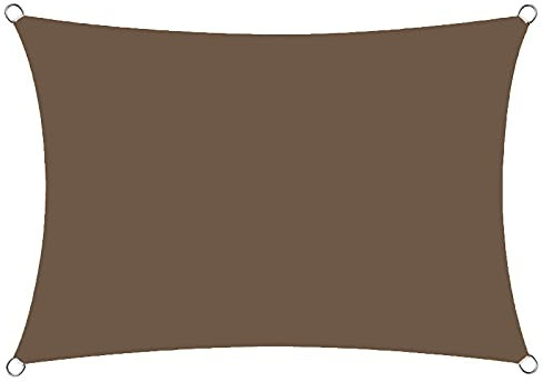 QIAOH Voile D'ombrage Imperméable Rectangulaire 3x6m, Voile D Ombrage Serre, Bloque 90% Rayons UV, Toile Imperméable pour Terrasse, RéSistant Aux IntempéRies