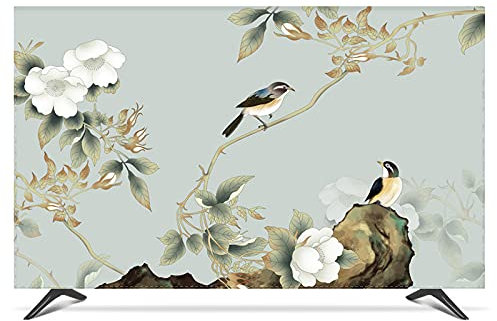 Outdoor Tv Cover TV Cover Cover Sun Protection Computer Monitor Protector for Wall Hanging Desktop Curved Type Screen Soft Fabric Craft Outdoor Tv Enclosure ( Color : J , Specification : 80 inch )