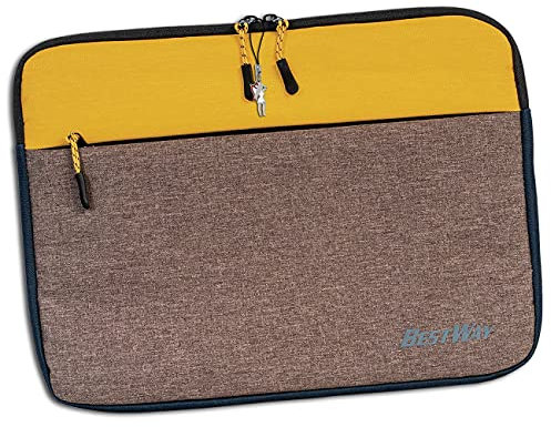 Bestway ockerfarbene Unisex Notebook-Tasche Polyester College OTI108Y Polyester Notebooktasche